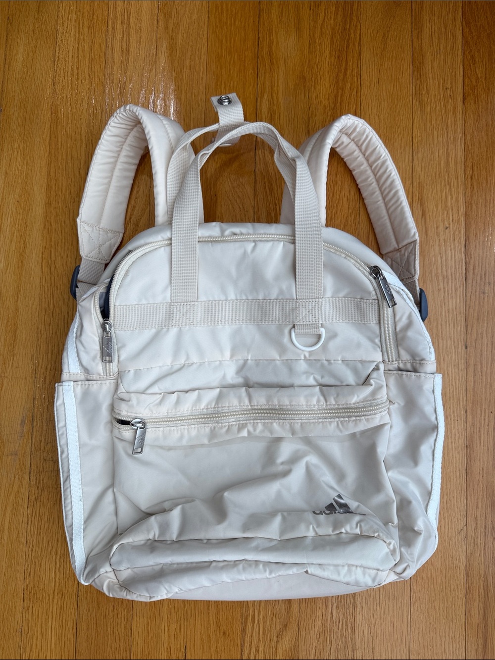 Adidas Cream Everyday Backpack Tote - Lightweight Women’s Bag
